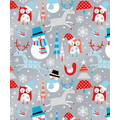 Gift Wrap (24"x100') SNOWPLAY REVERSIBLE